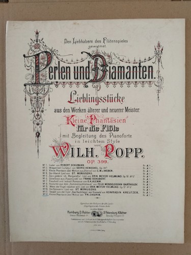 Partition ancienne flute - partition, +