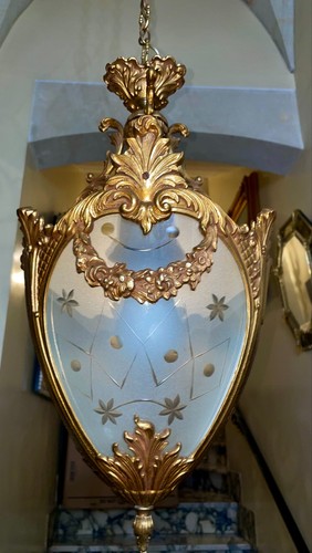 Lustre français bronze et - lustre,