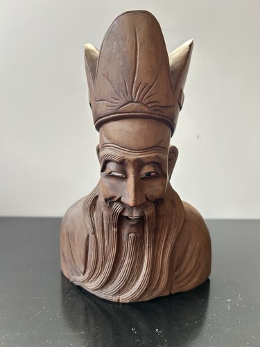 Art asie statue bois - d’asie, sage