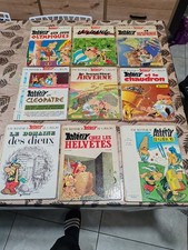 Livres BD Astérix et Obélix lot de 9 BD Astérix au Menhir État Moyen 