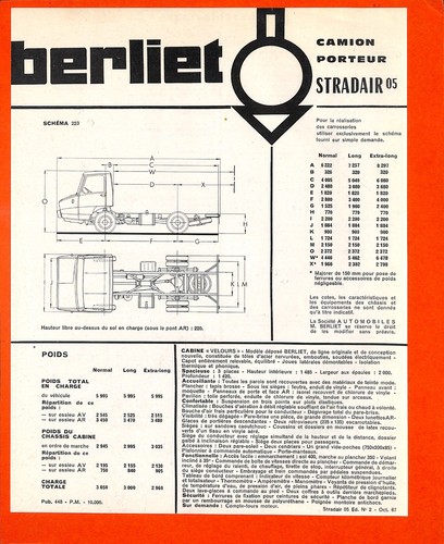 Berliet camion porteur - berliet, /