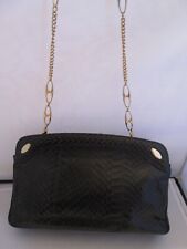 LOUIS FERAUD Paris sac à main en cuir reptile vintage  bag