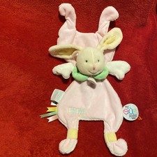 🇫🇷 Doudou Et Compagnie Lapin Cape Rose Écru T’es Où Doudou Tatoo NEUF