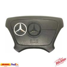 Emblème logo chromé étoile de volant pour Mercedes W124 W210 W208 W140 W202