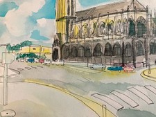 Beau Dessin Aquarelle Paysage