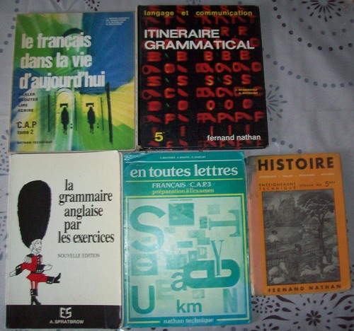Lot 5 livres - livres, scolaires