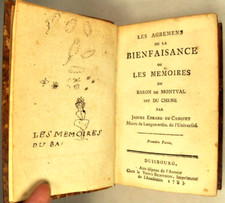 EBRARD DU CASQUET MEMOIRES BARON MONTVAL REFUGE HUGUENOT PROTESTANTISME TR. RARE