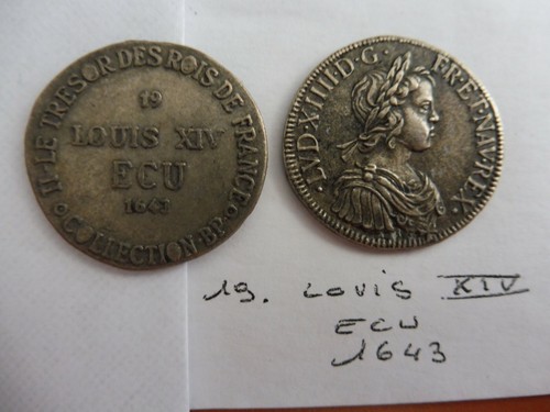 Superbe jeton louis xiv - superbe, Écu