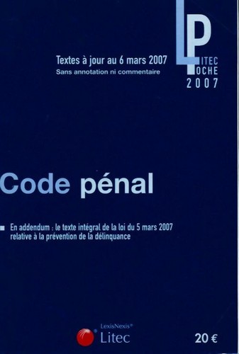 Code pénal 2007 inconnu - code,