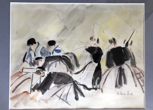 Deux aquarelles bretonnes