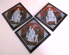 LOTS 3 PETITS CADRES TABLEAUX