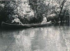 LES LANDES c. 1938 - Canoë