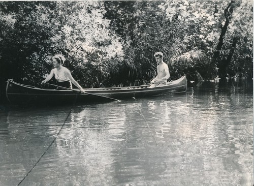 Les landes 1938 canoë - landes,