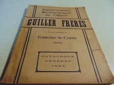 Catalogue GUILLER FRERES velo cycles armes  moto auto outillages huile  de 1924