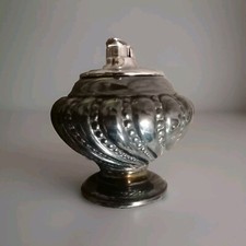 Briquet de Table Ronson Crown - Vintage en Métal Argenté - 7 cm de Haut