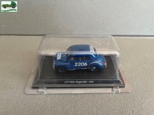 Voiture Miniature Renault 4CV Course Mille Miglia 1063 1954 Eligor au 1/43