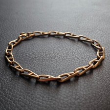 Bracelet maille forçat marine