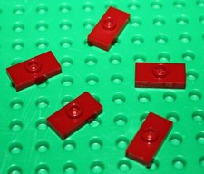 5 x Lego DkRed Plate ref 3794