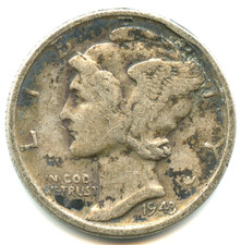 USA one dime argent Mercury