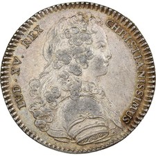 France, Jeton, Louis XV, Galères, 1723, Argent, SUP