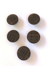 5 boutons plats Art déco