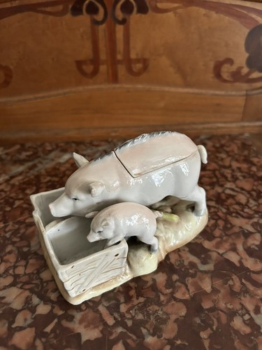 Moutardier figurine cochon - figurine,