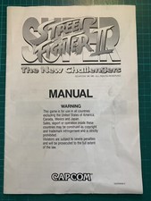 Super street fighter 2 the new challenger Capcom CPS2 manual original USA
