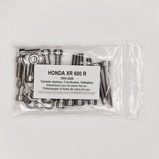 HONDA XR 600 R 1993-2000 Kit n°3 vis BTR inox carter moteur XR600 XR600R