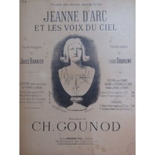 GOUNOD Charles Jeanne d'Arc et les voix du Ciel Chant Piano ca1895