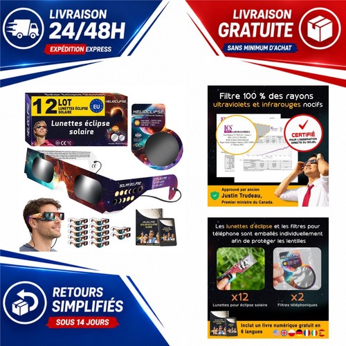 Lunettes éclipse solaire