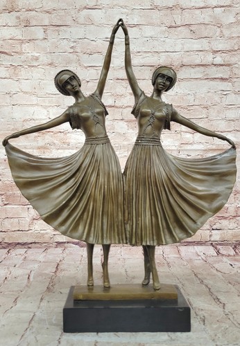Sculpture bronze danseur - de,