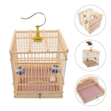 Cage oiseaux bambou - cage,