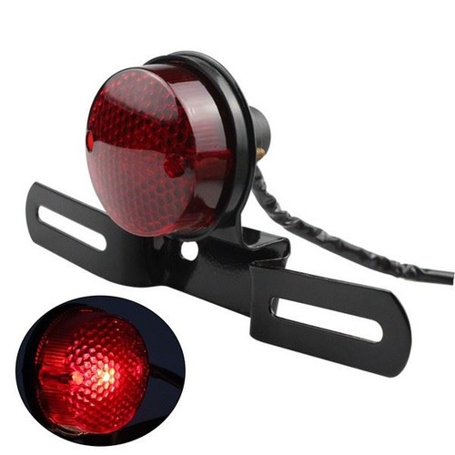 Moto rond feu arrière métal - moto,