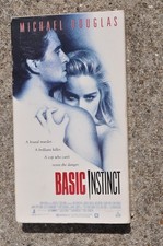 CASSETTE VIDÉO VHS FILM BASIC INSTINCT SHARON STONE MICHAEL DOUGLAS VF RARE