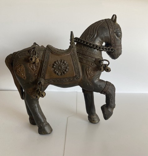 Rare sculpture cheval ancien - sculpture,