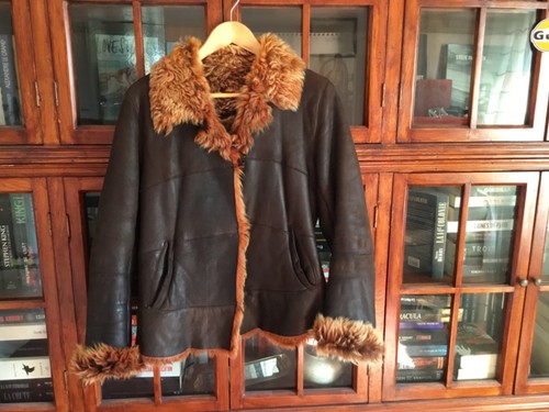 Veste vintage cuir agneau - d,