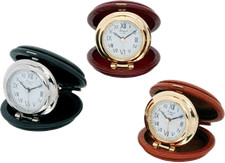 Réveil / Pendulette de voyage Rapport OYSTER, étui en cuir rigide - NEUF