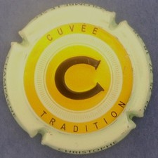 Belle capsule de champagne CHRISTOPHE  n°15 cuvée tradition contour vert
