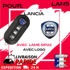 Coque clé 3 boutons pour Lancia Delta (2008-2014), Ypsilon (2011-2018) + logo