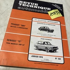 Renault 12 R12 1300cc L LN TL TN TR TS manuel Revue Technique Automobile RTA