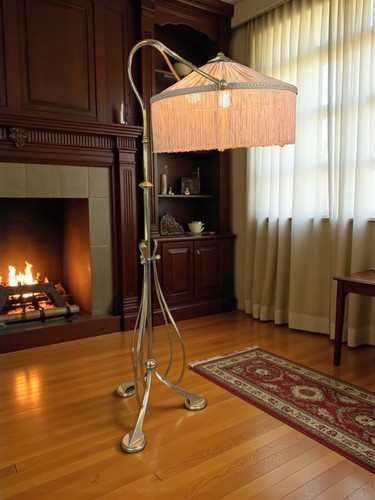 Lampadaire art nouveau - art, en