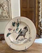 ANCIENNE ASSIETTE CREUSE  EN FAIENCE DE BORDEAUX JULES VIEILLARD