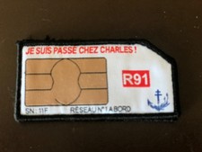Patch RAFALE Flottille 11F Ticket R91  PA CDG Aéronavale Marine ORIGINAL