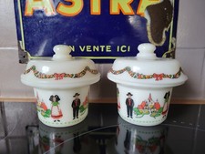 TERRINE POT EN VERRE OPALINE FOIE GRAS MOUSSE PÂTÉ CUISINE ALSACE