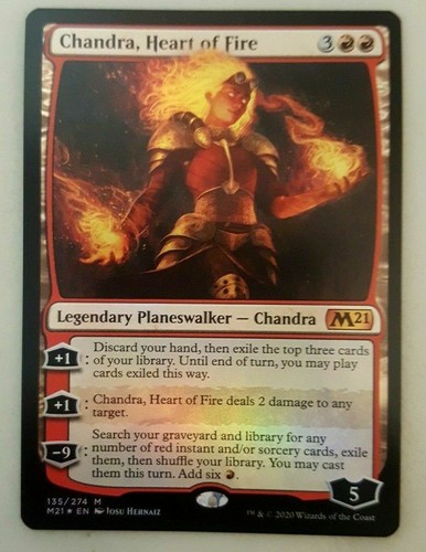 Mtg magic 2021 m21 chandra - mtg,