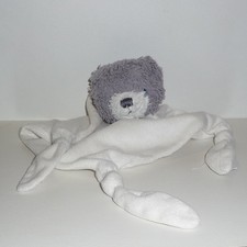 Doudou Ours Carré Blanc