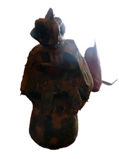 sculpture Art Moderne Art brut haut:20cm larg:11cm DELTRIEU Le Hiboux