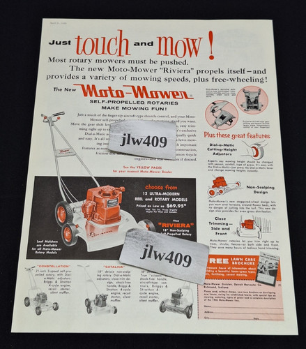 1956 moto mower lawn - moto-mower,
