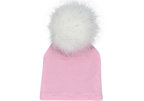 Bonnet rose bébé fille