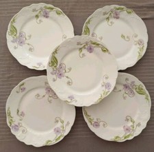 5 ASSIETTES PLATES ANCIENNES